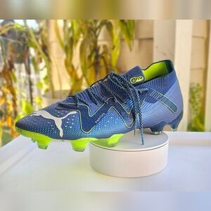 PUMA Future Ultimate FG/AG Firm Ground Soccer Cleats - Persian Green/White Size
